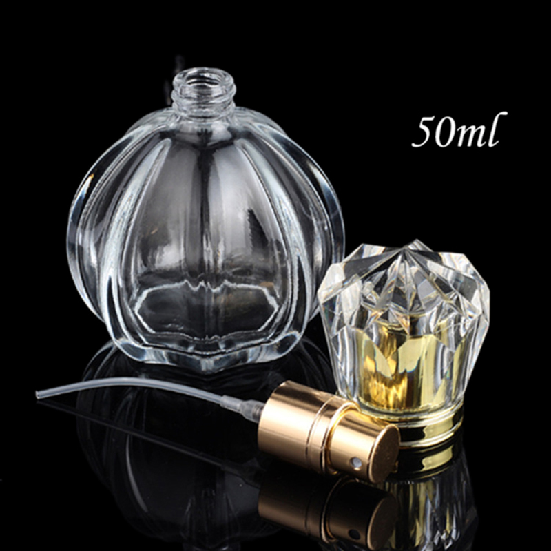 Perfume Fragrance Story - 【B】50ml Şeffaf Cam Parfüm Şişesi Seyahat