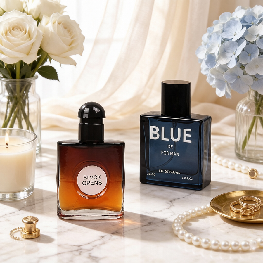 Fragrance Cologne And Perfume - Blue Parfum Erkek ve Kadın Kombinasyonu