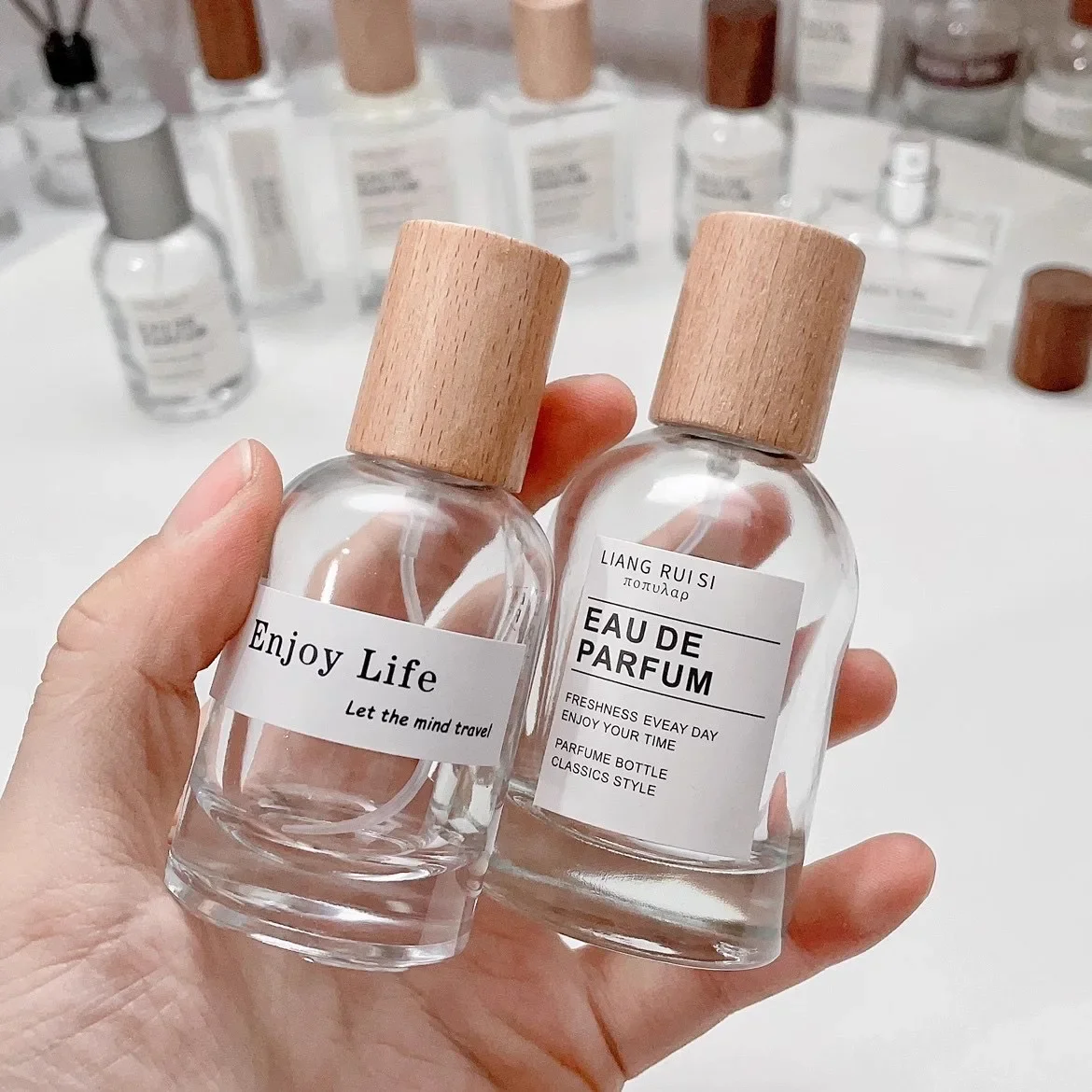 Perfume Fragrance Story - 30/50ML Cam Parfüm Şişesi Sprey Şişesi